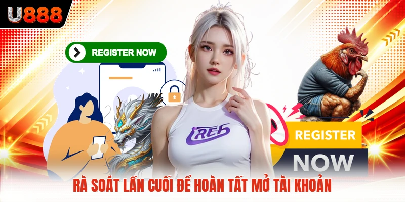 Rà soát lần cuối để hoàn tất mở tài khoản
